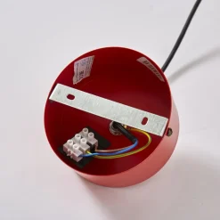 Hanglamp CLASS, rood/wit, Ø 36 cm, metaal