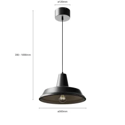 Hanglamp Class, zwart/zwart