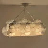Hanglamp Cloud Grey in de vorm van een wolk, grijs