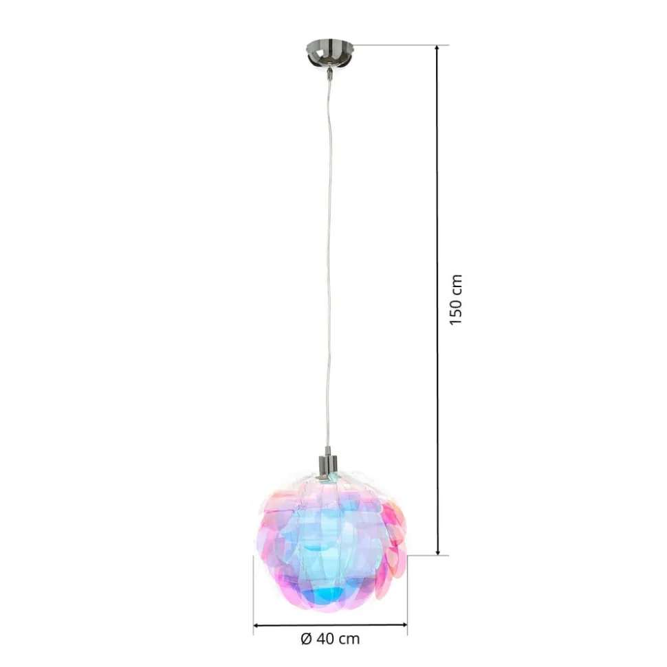 Hanglamp Clover in regenboogkleuren