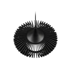 Hanglamp Colino van houtlamellen, zwart