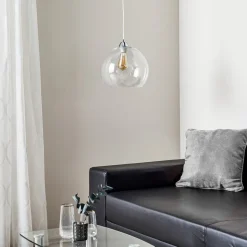 Hanglamp Colour, glazen kap transparant