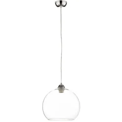 Hanglamp Colour, glazen kap transparant
