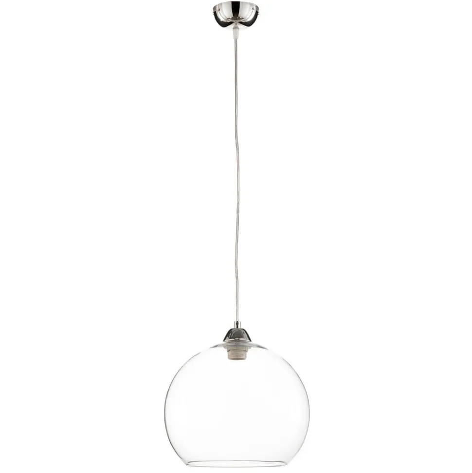 Hanglamp Colour, glazen kap transparant