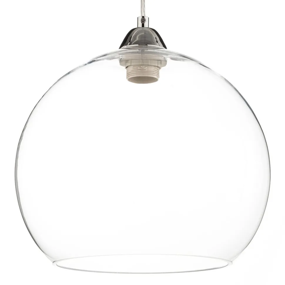 Hanglamp Colour, glazen kap transparant