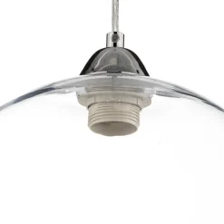 Hanglamp Colour, glazen kap transparant