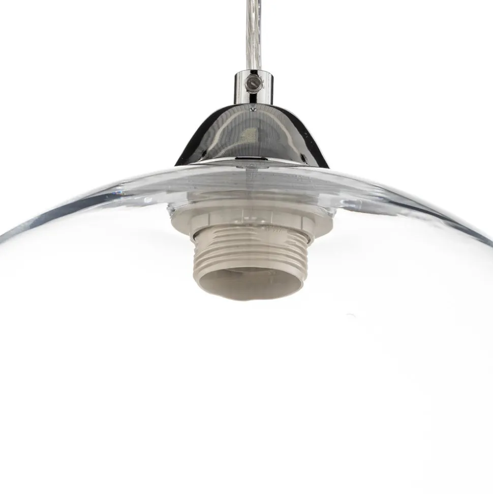 Hanglamp Colour, glazen kap transparant