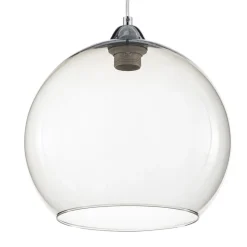 Hanglamp Colour, glazen kap grafietgrijs