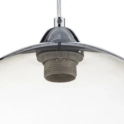 Hanglamp Colour, glazen kap grafietgrijs