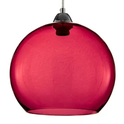 Hanglamp Colour, glazen kap rood