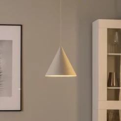 Hanglamp CONO, 1-lamp, Ø 25 cm, beige