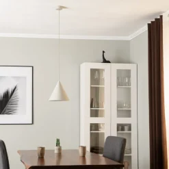 Hanglamp CONO, 1-lamp, Ø 25 cm, beige