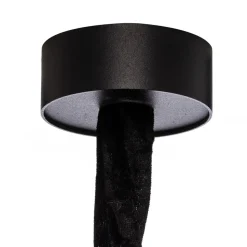 Hanglamp Cristal, transparant/zwart, Ø 56 cm