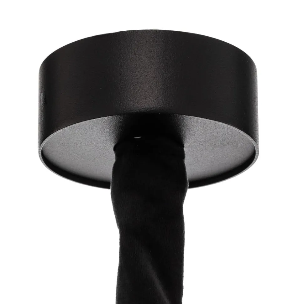 Hanglamp Cristal, transparant/zwart, Ø 71 cm