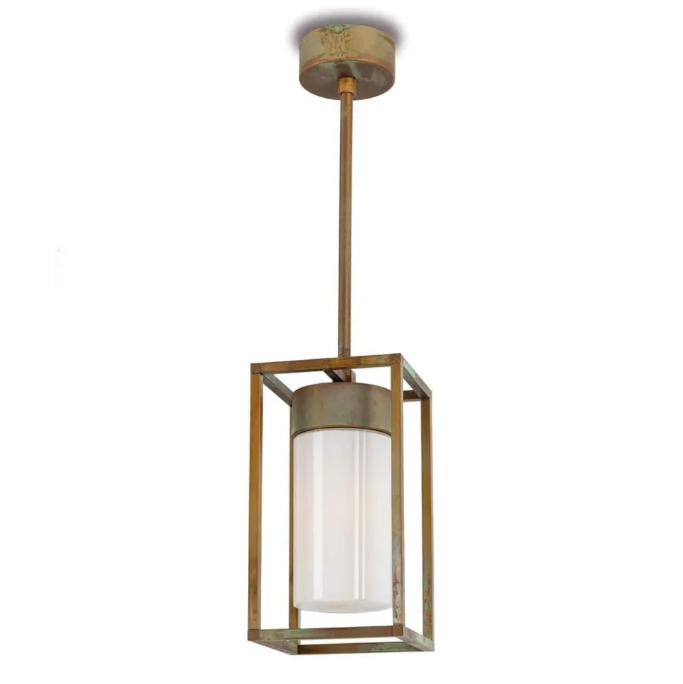 Hanglamp Cubic³ 3368 messing antiek/opaal