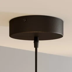 Hanglamp Cubus, amber, glas, Ø 30 cm, E27