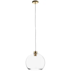 Hanglamp Cubus, transparant, glas, Ø 30 cm, E27