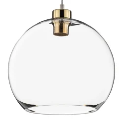 Hanglamp Cubus, transparant, glas, Ø 30 cm, E27