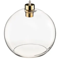 Hanglamp Cubus, transparant, glas, Ø 30 cm, E27