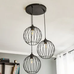 Hanglamp Cumera, 3-lamps, rond