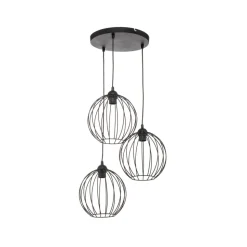 Hanglamp Cumera, 3-lamps, rond