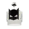 Hanglamp Dalber Dark Hero, wit/zwart, Ø 26 cm