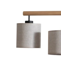 Hanglamp Deva Nature, 4-lamps, textiel