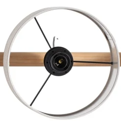 Hanglamp Deva Nature, 4-lamps, textiel