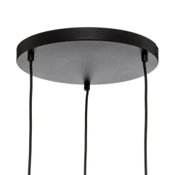 Hanglamp Devi, amber, 3-lamps, rond