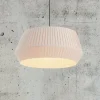 Hanglamp Dicte, handgebonden, Ø 53 cm, amber
