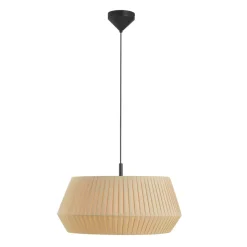 Hanglamp Dicte, handgebonden, Ø 53 cm, amber