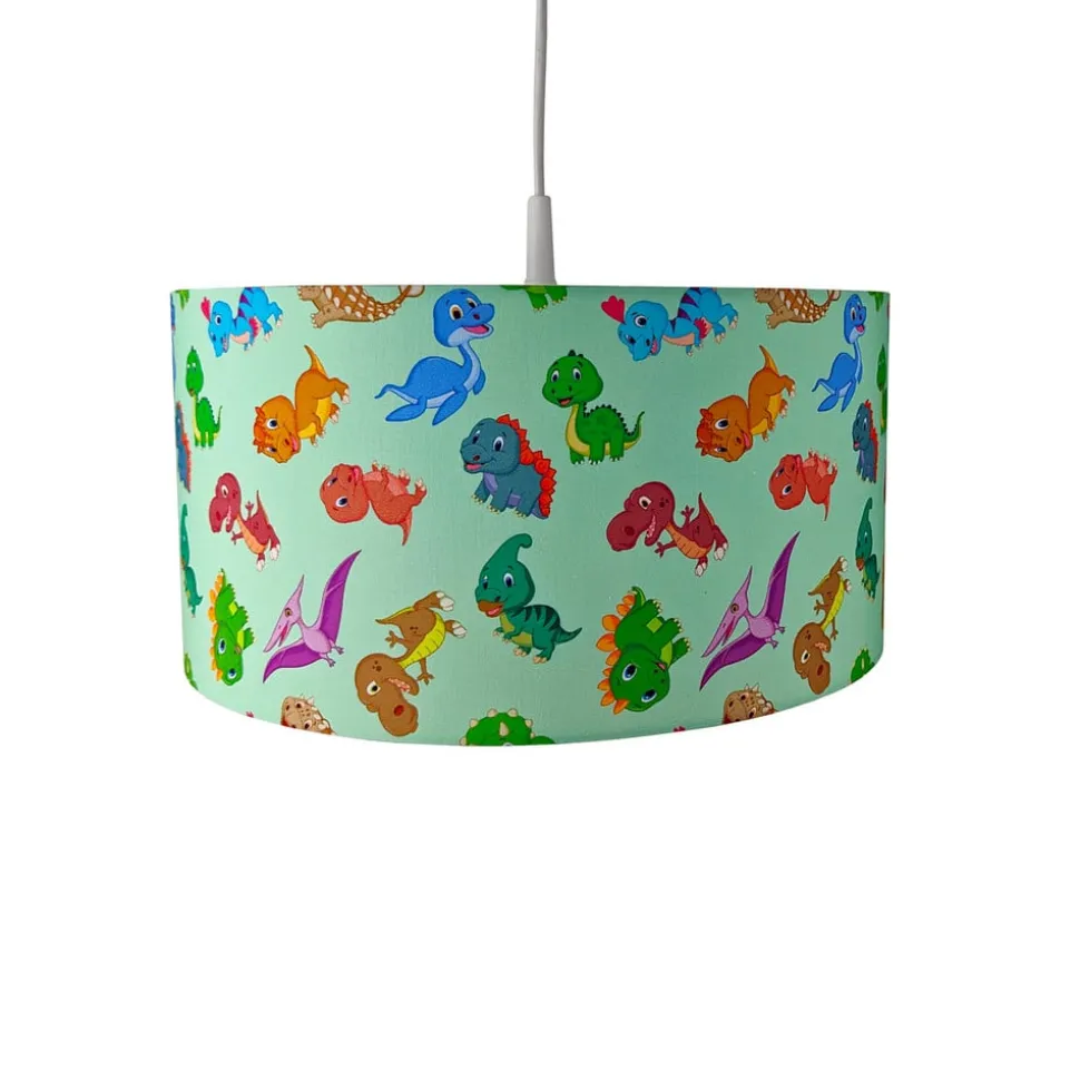 Hanglamp Dinos met stoffen kap