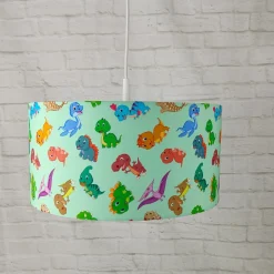 Hanglamp Dinos met stoffen kap