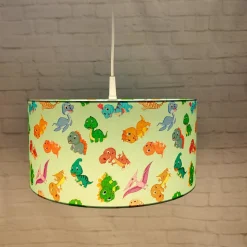 Hanglamp Dinos met stoffen kap