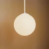 Hanglamp Dione, 1-lamp, wit, 30 cm