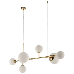 Hanglamp Dione, 6-lamps, goud