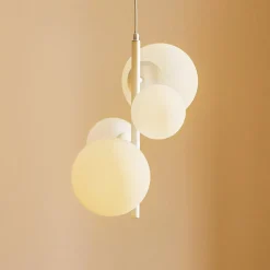 Hanglamp Dione, 4-lamps, wit