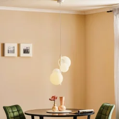 Hanglamp Dione, 4-lamps, wit