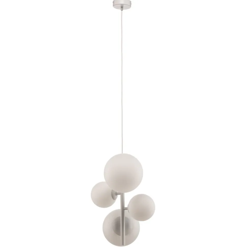 Hanglamp Dione, 4-lamps, wit