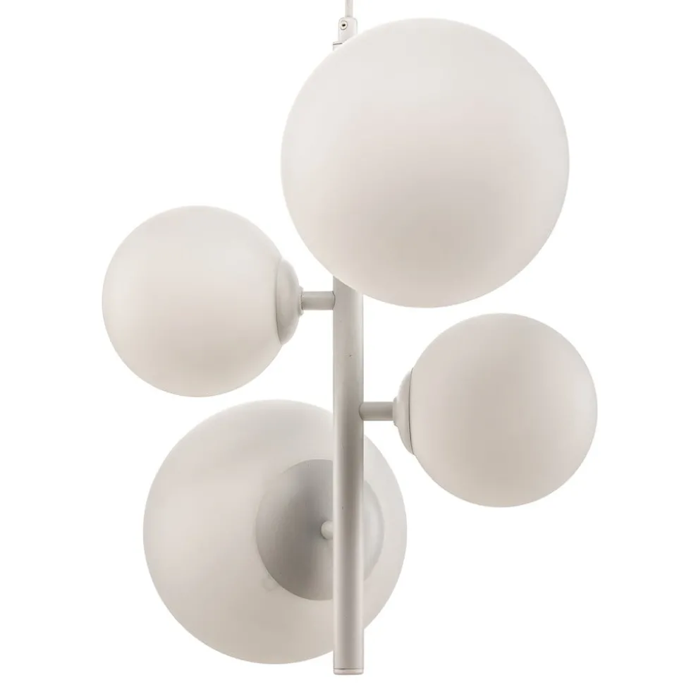 Hanglamp Dione, 4-lamps, wit
