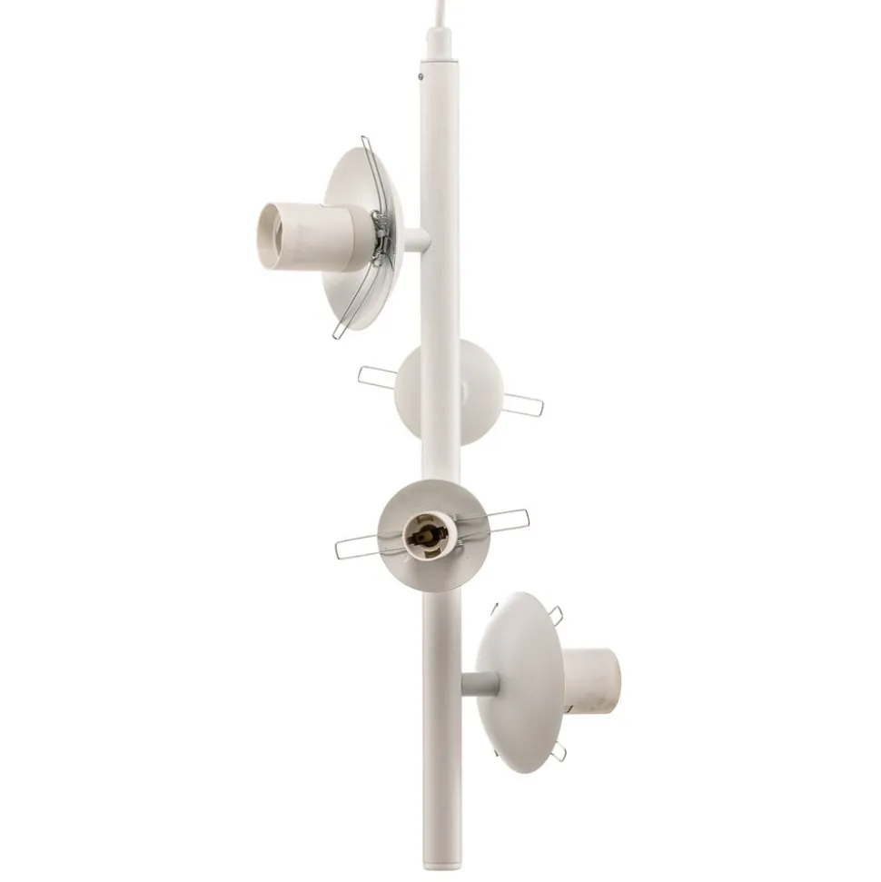 Hanglamp Dione, 4-lamps, wit