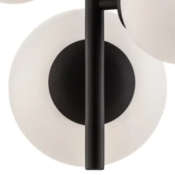Hanglamp Dione, 4-lamps, zwart