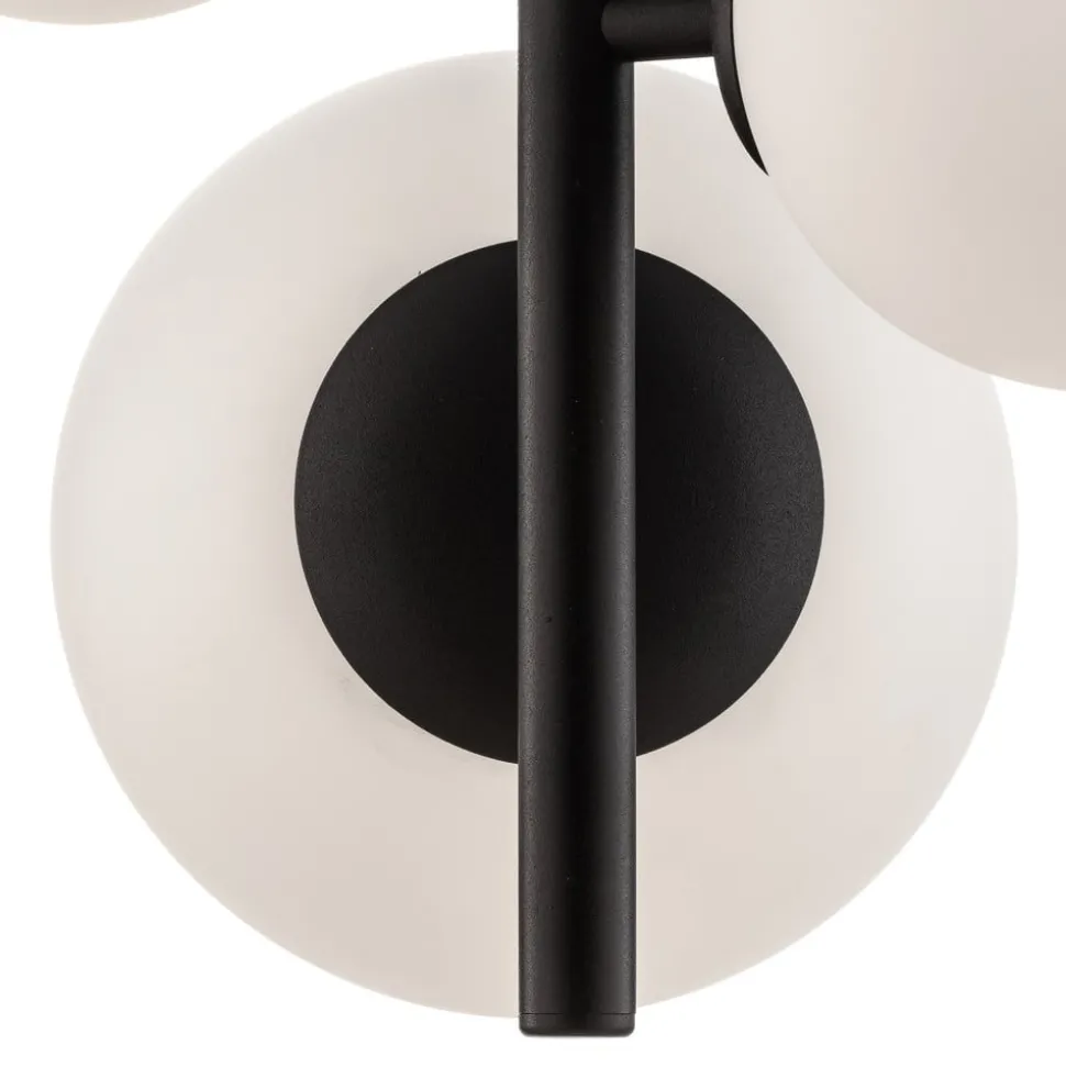 Hanglamp Dione, 4-lamps, zwart