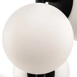 Hanglamp Dione, 4-lamps, zwart