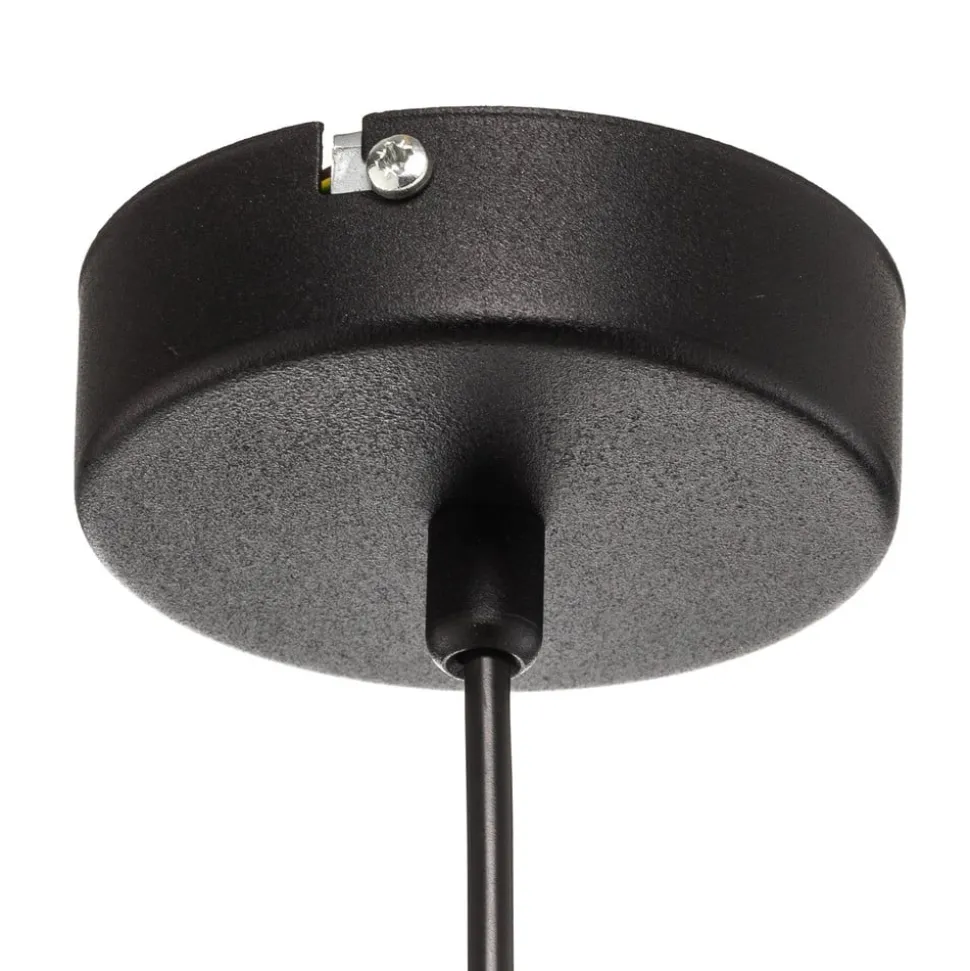 Hanglamp Dione, 4-lamps, zwart