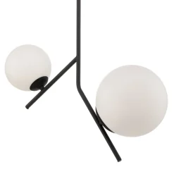 Hanglamp Dione, 2-lamps, zwart
