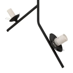 Hanglamp Dione, 2-lamps, zwart