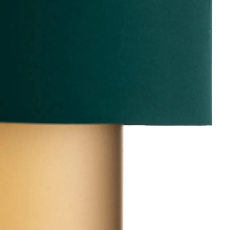 Hanglamp Dorina, groen/goud Ø 60cm