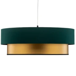 Hanglamp Dorina, groen/goud Ø 60cm