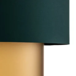 Hanglamp Dorina, groen/goud Ø 50cm